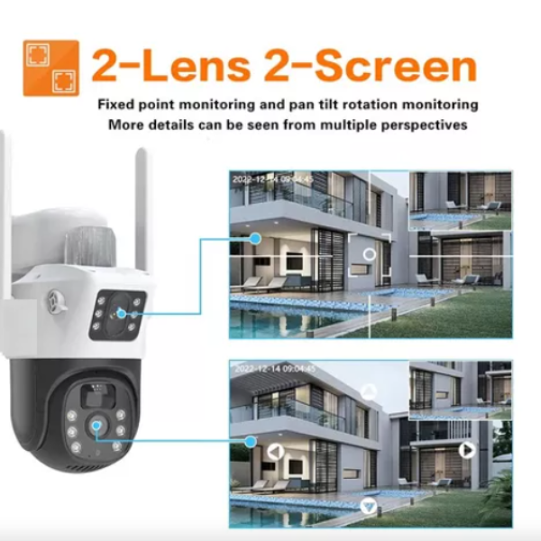 CAMARA SOLAR 2 LENTES WIFI EXTERIOR PTZ