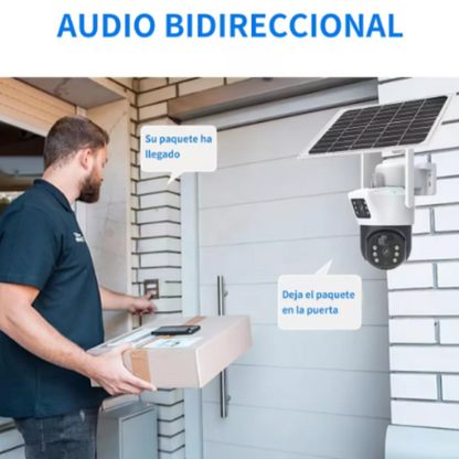 CAMARA SOLAR 2 LENTES WIFI EXTERIOR PTZ